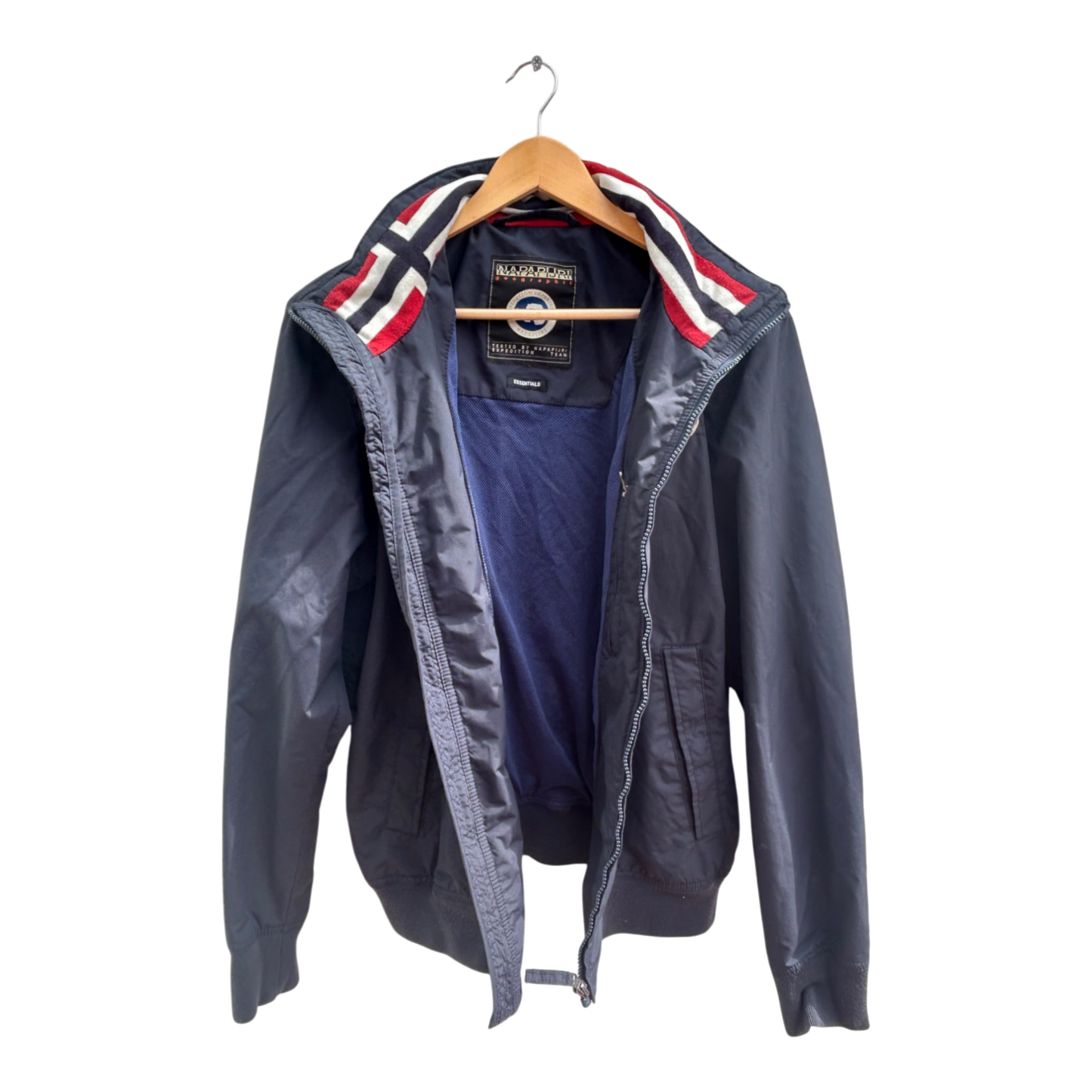 Napapijri Herren Jacke Gr M Windbreaker Dunkelblau Übergangsjacke Sportlich Top