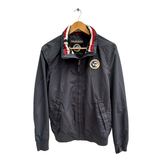 Napapijri Herren Jacke Gr M Windbreaker Dunkelblau Übergangsjacke Sportlich Top