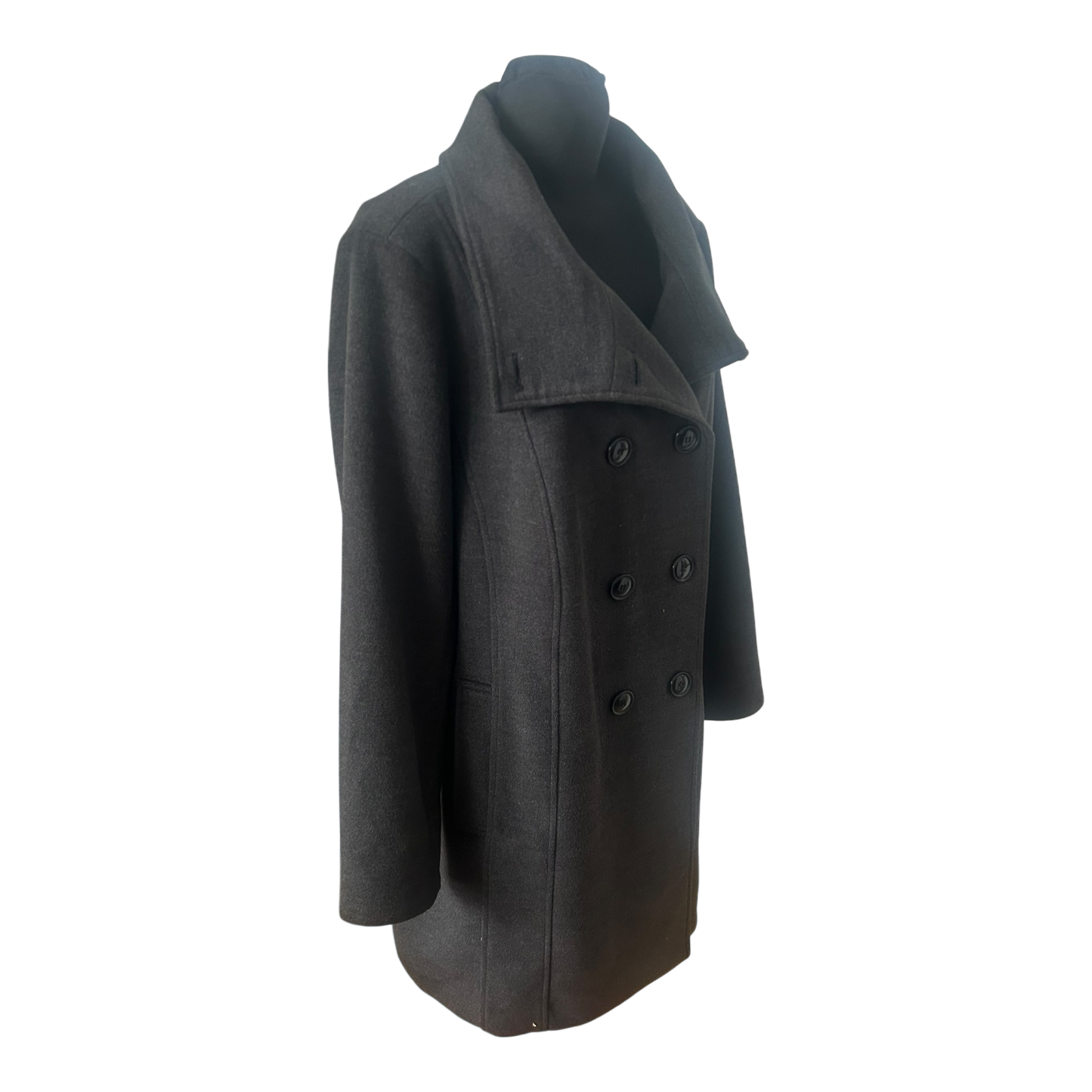 Ulla Popken Damen Mantel Größe 50 Anthrazit Viskose Elegant Chic Wie Neu