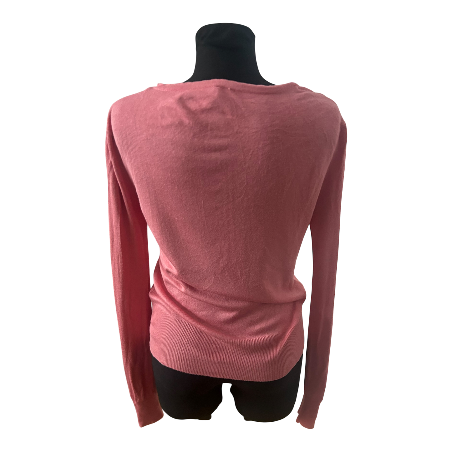 Atmosphere Damen Strickjacke Gr 40 Rosa V Ausschnitt Knopfleiste Langarm