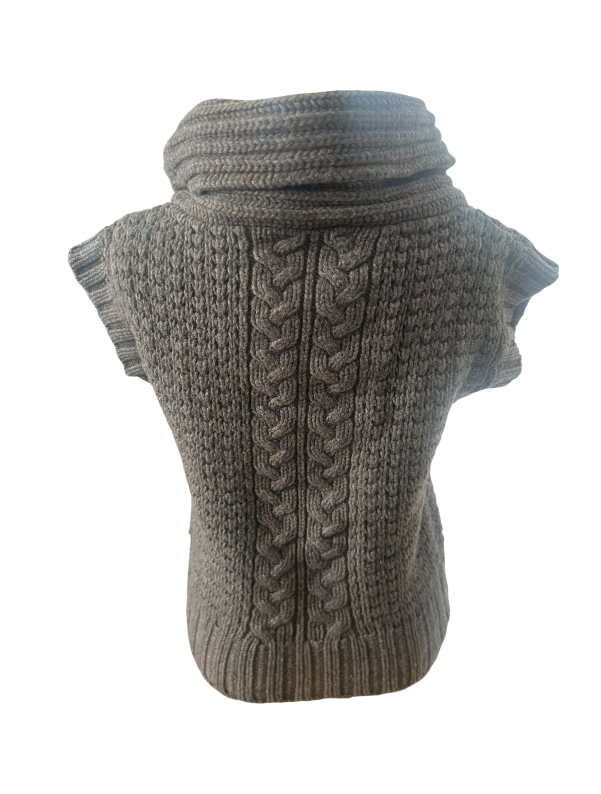 Tatum Strickpullover Damen Gr M Braun Schurwolle Zopfmuster Warm Winter