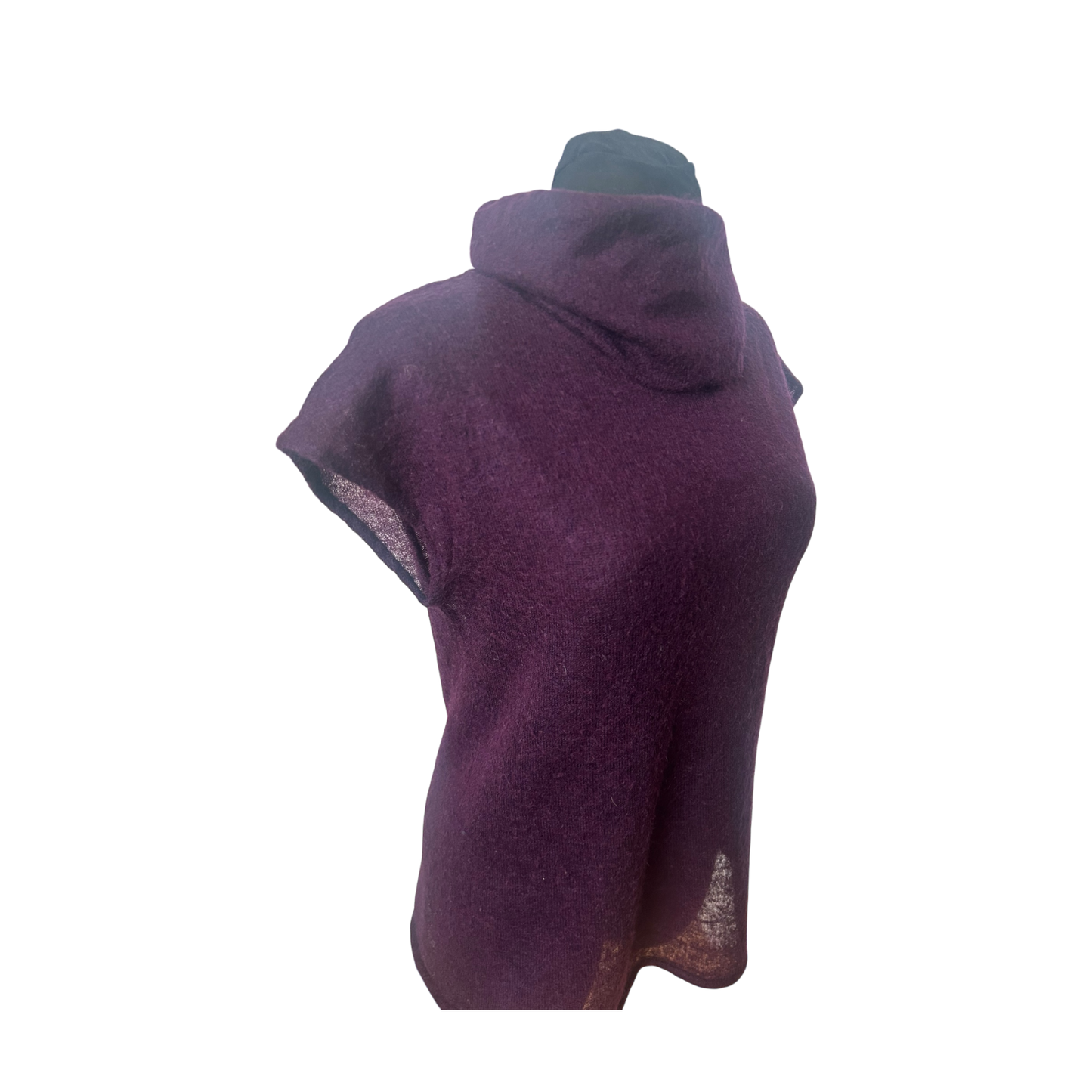 Marc O Polo Damen Strickpullover Gr L Mohair Wolle Lila Kurzarm Elegant