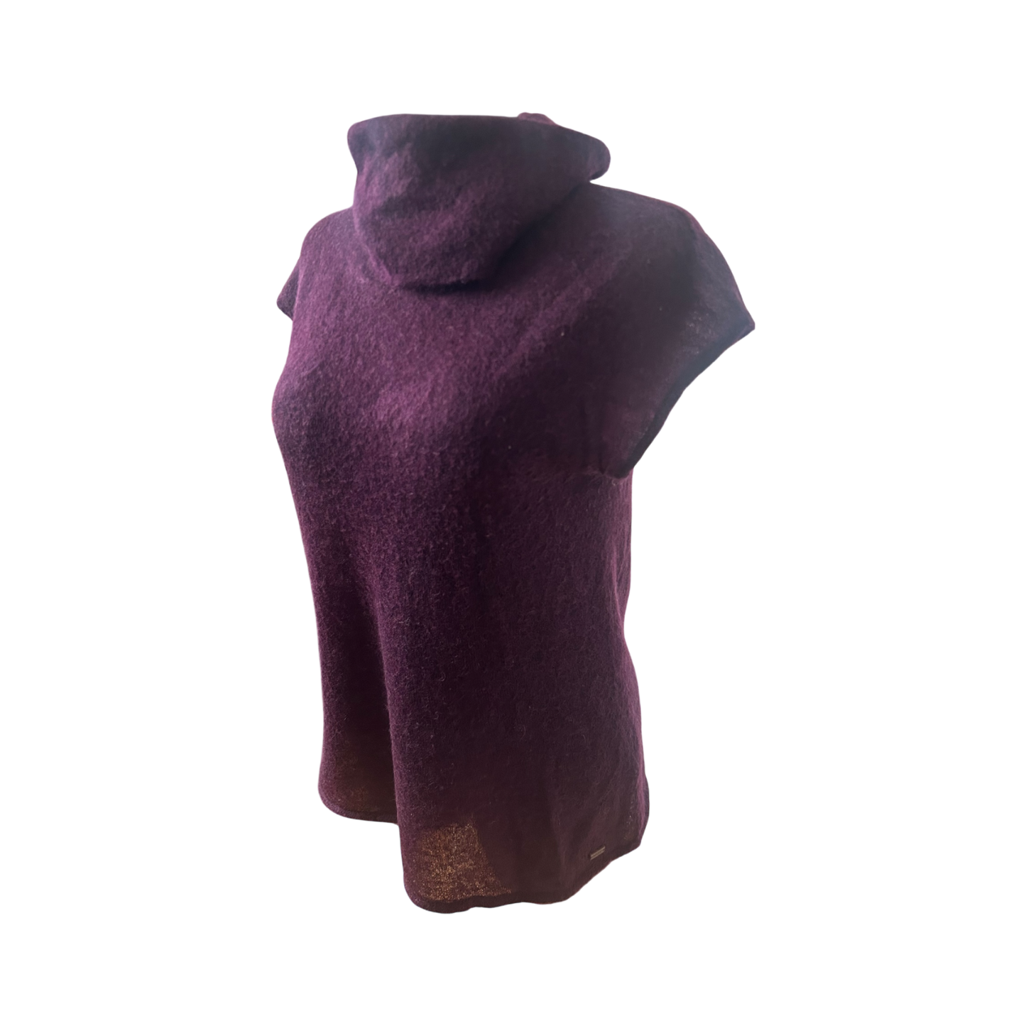 Marc O Polo Damen Strickpullover Gr L Mohair Wolle Lila Kurzarm Elegant