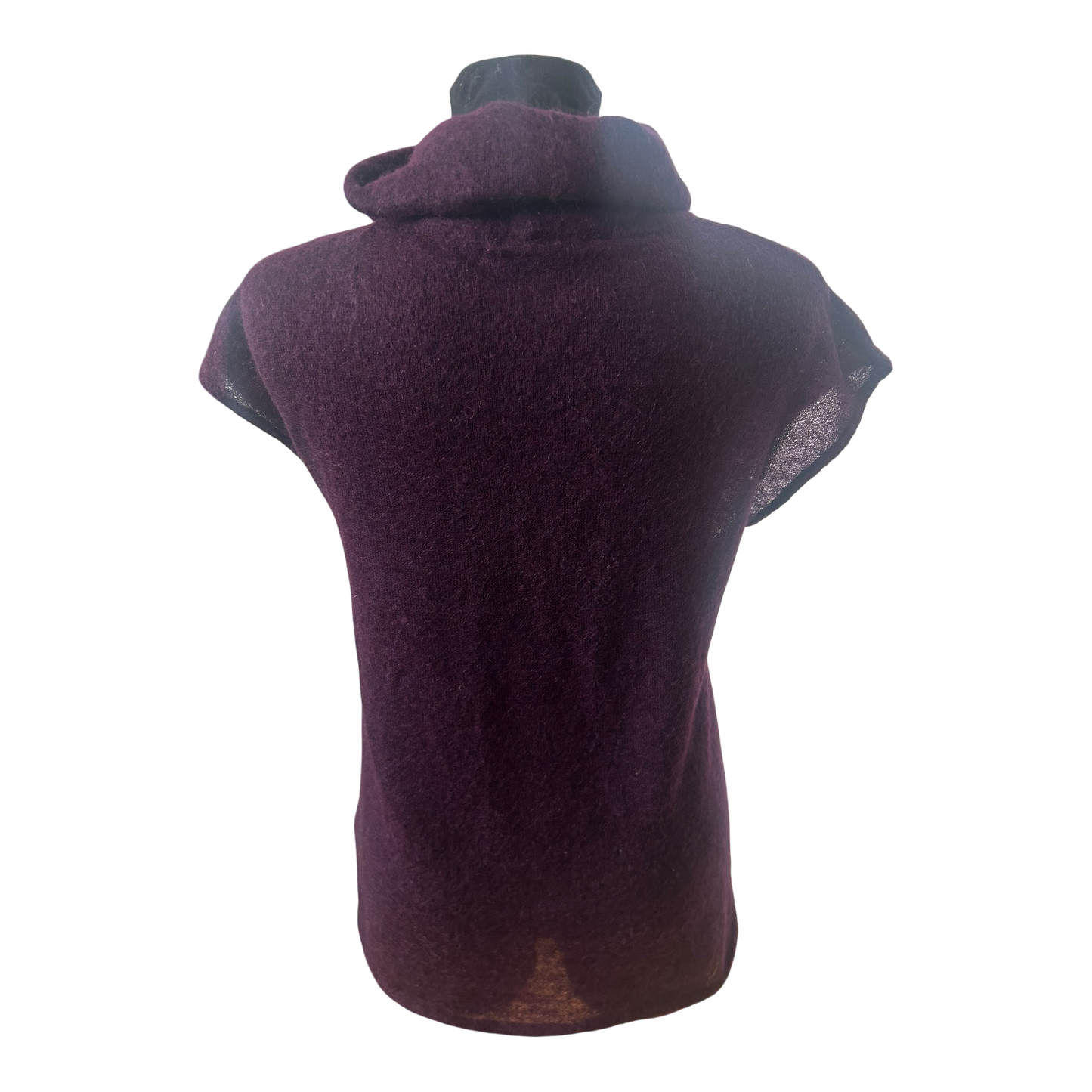 Marc O Polo Damen Strickpullover Gr L Mohair Wolle Lila Kurzarm Elegant