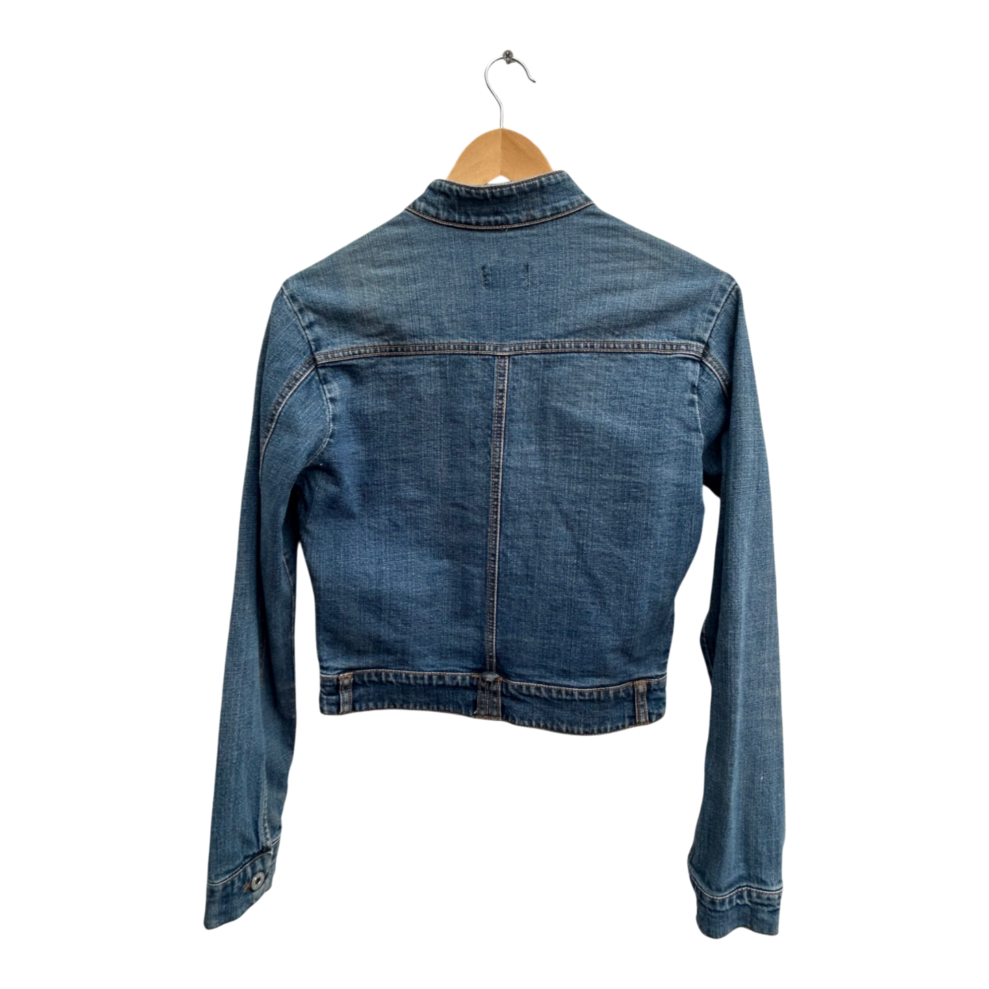 Motivi Jeansjacke Damen Gr 38 Blau Denim Kurzjacke Stretch Trendy Casual
