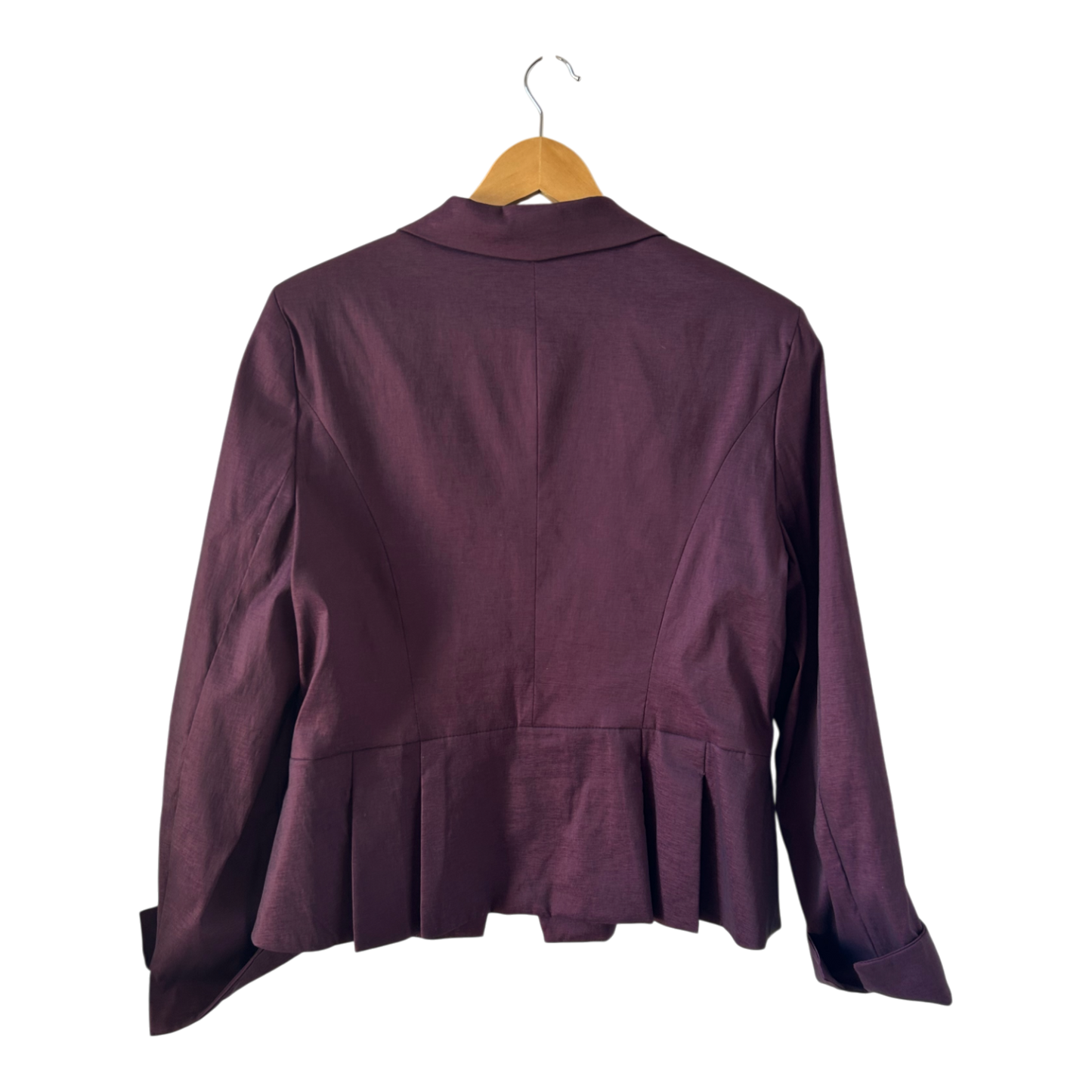 Star Night Blazer Damen Gr 46 Weinrot Schulterpolster Elegant Business Jacke Stretch