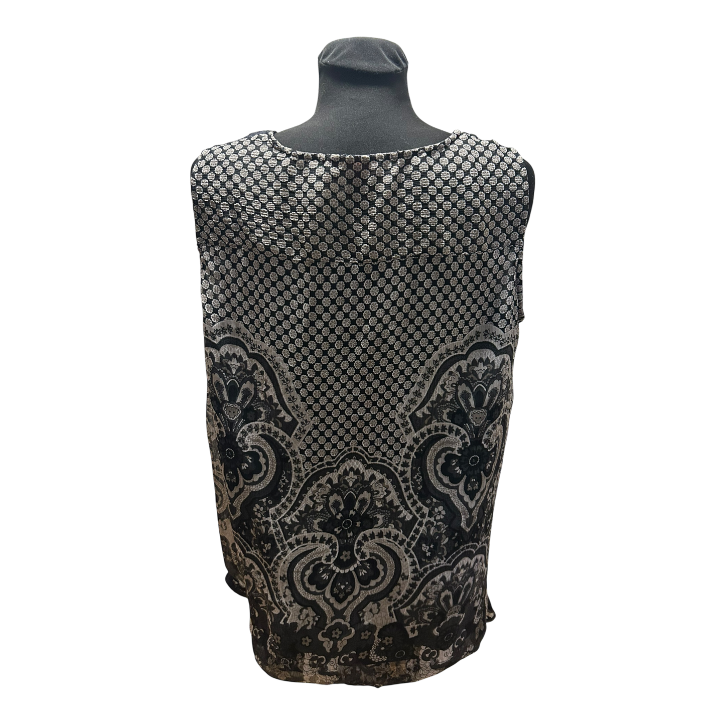 NKD Damen Bluse Schwarz Gr 48 Spitze Transparent Elegant Festlich Chic