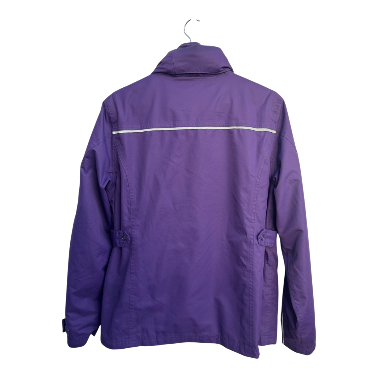 TCM Damen Outdoorjacke Gr 40 Lila Fleece Innenjacke Kapuze Winddicht Wetterfest