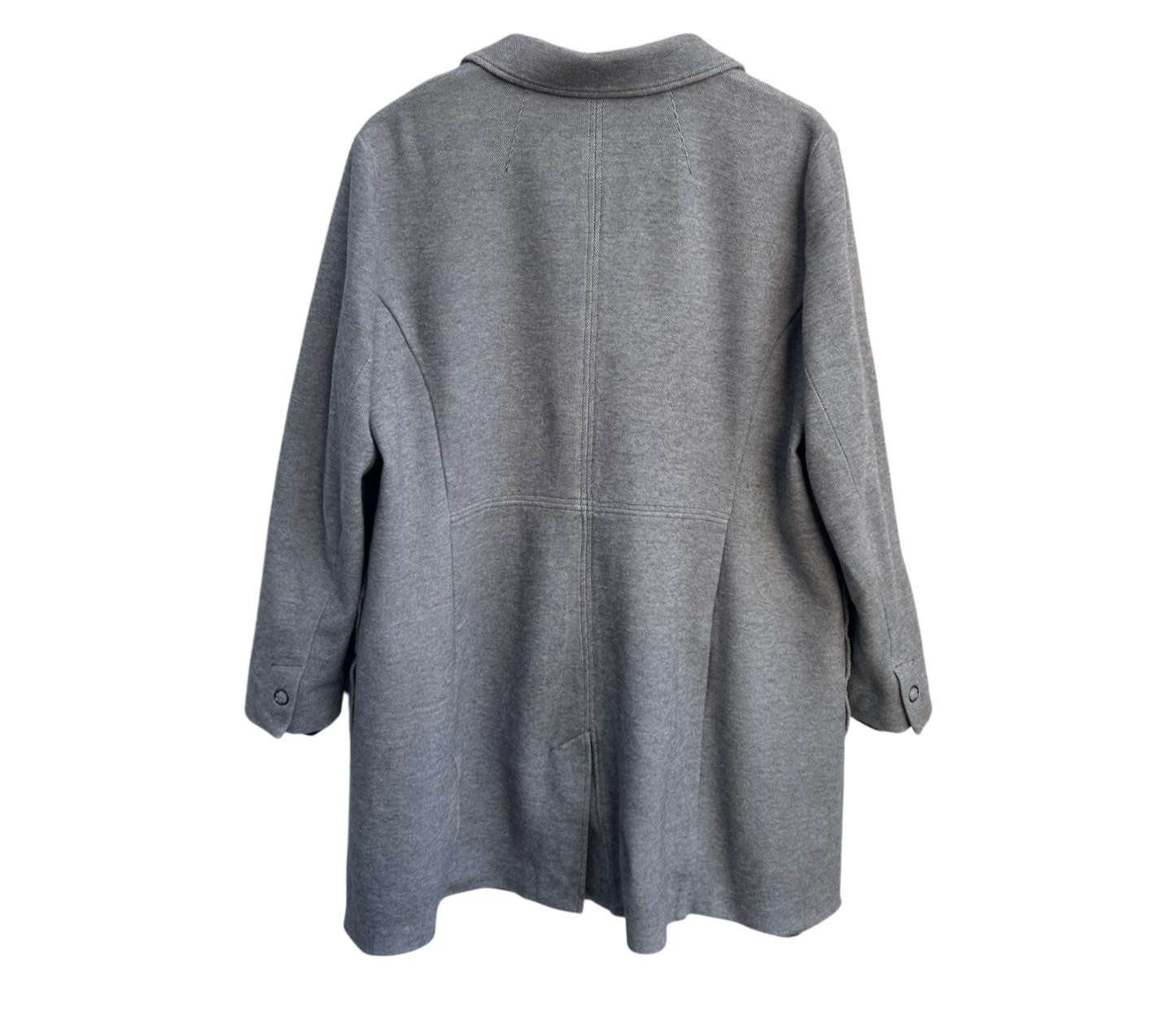 Bonita Mantel Damen Gr 46 Grau Baumwolle Elegant Jacke Teilgefüttert Business Chic