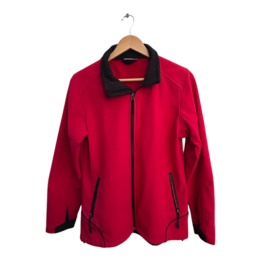 Softshelljacke Damen Gr M Rot Elastisch Winddicht Sportlich Outdoor Übergangsjacke
