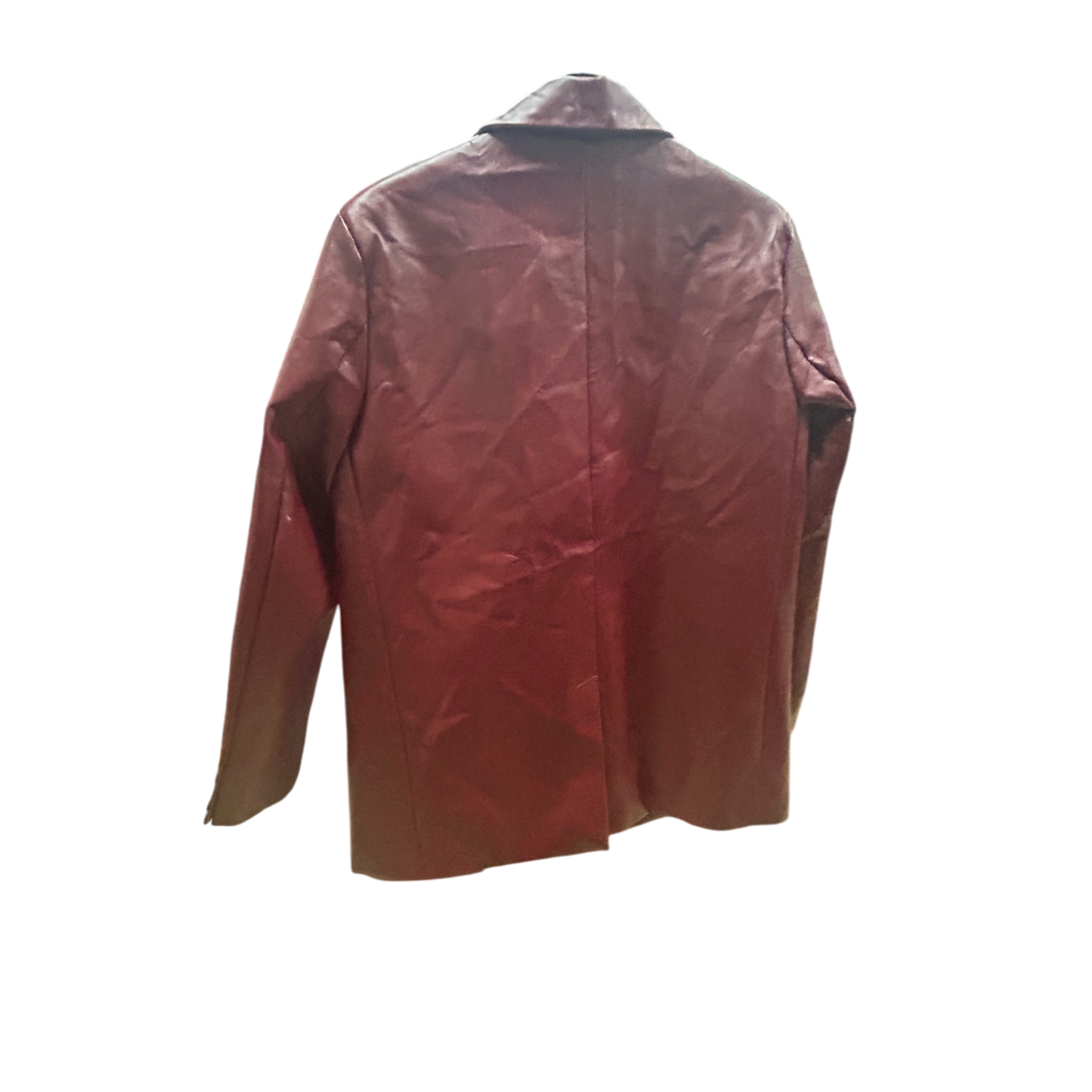🔥 Princess Polly Blazer XS – Kunstleder Bordeaux, Trendy