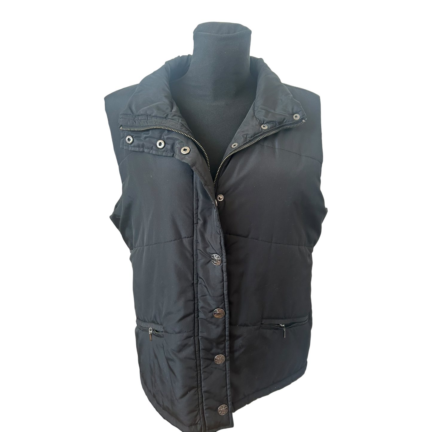 Infinity Weste Damen Gr 44 Schwarz Stepp Gefuettert Reissverschluss Warm