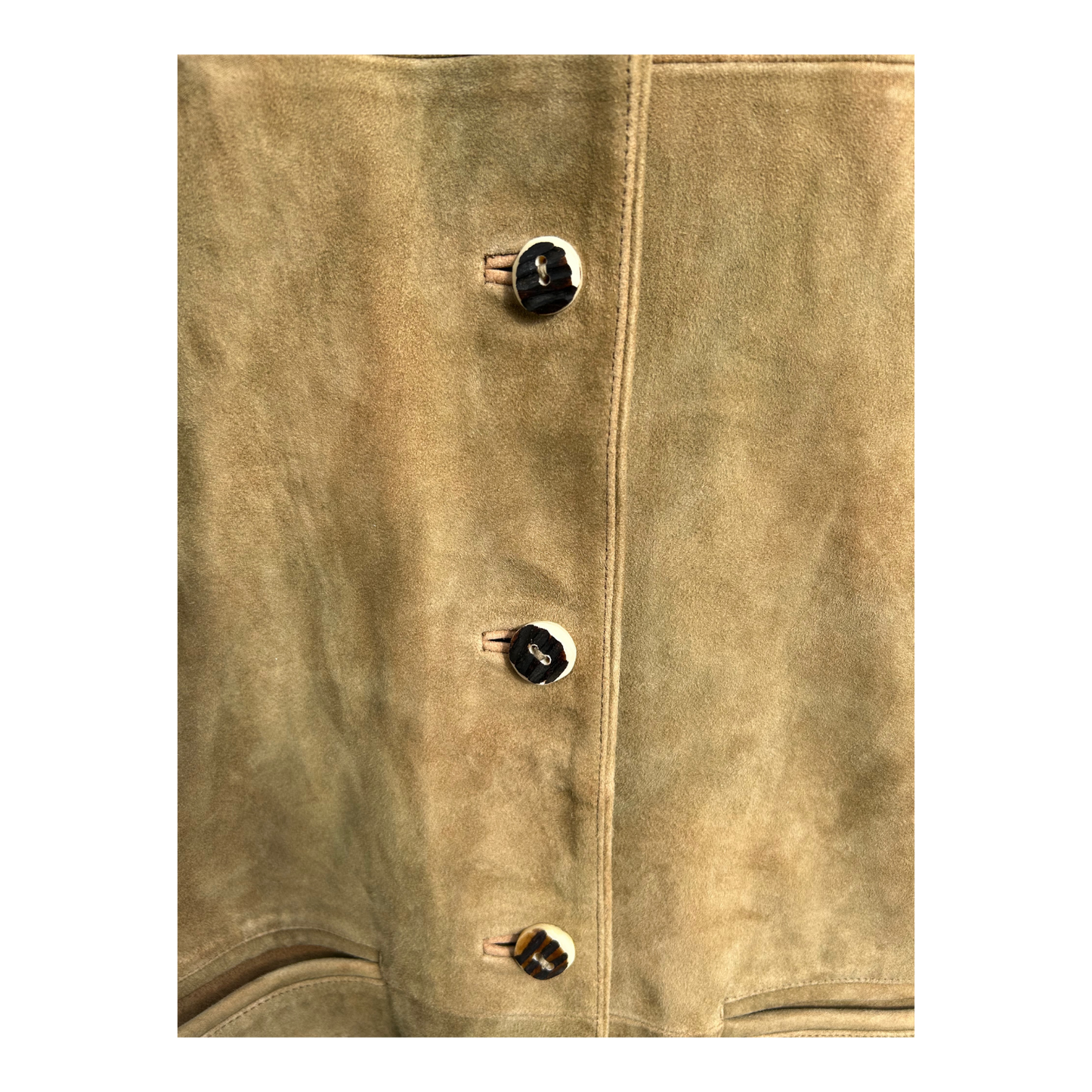 Hochstein Trachtenweste Herren Gr 54 Braun Wildleder Echtleder Klassisch