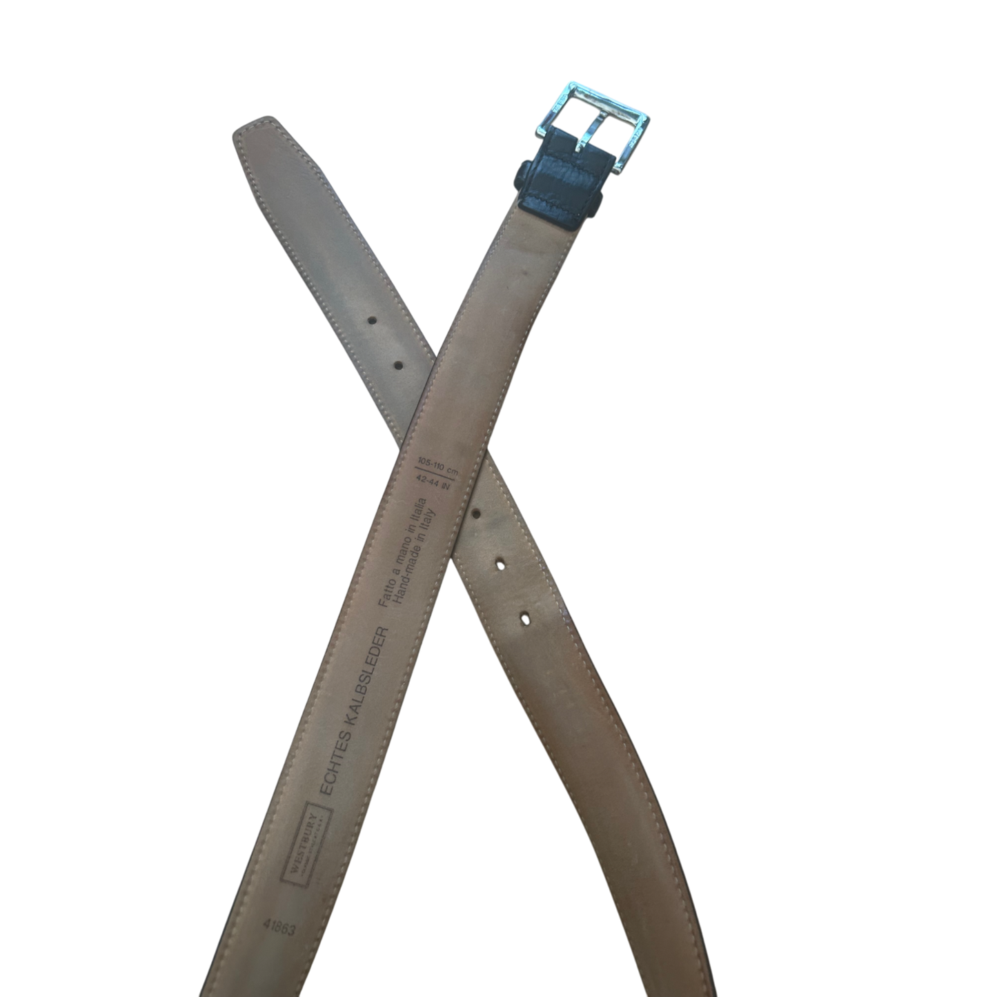 Westbury Ledergürtel 105110 cm Schwarz Made in Italy Edel Klassisch Leder