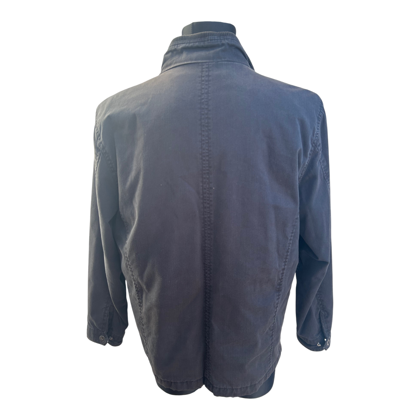 Angelo Litrico Herren Jacke Gr L Schwarz Baumwolle Freizeit Used Look klassisch