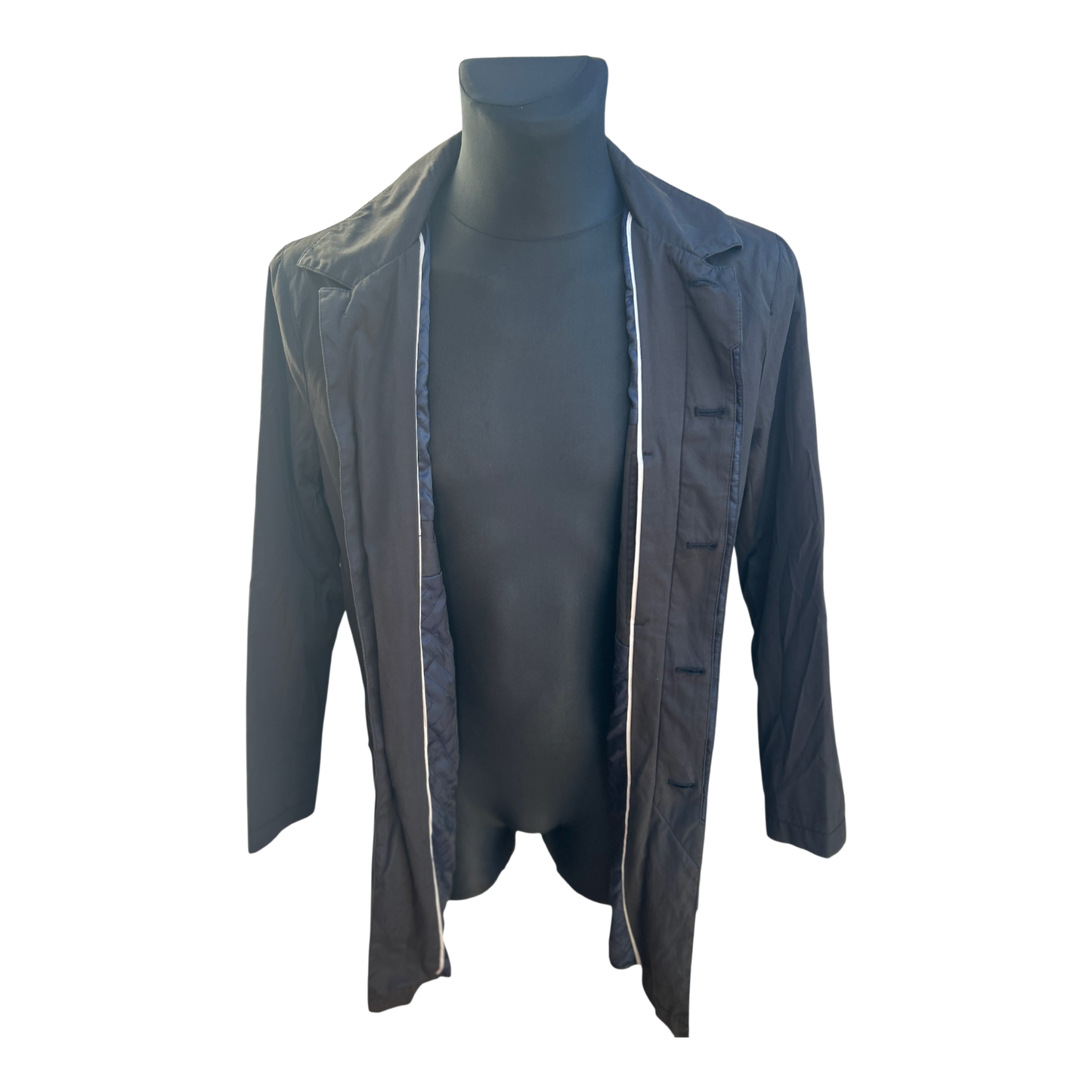 Selected Homme Herren Kurzmantel Gr M Schwarz leicht gefüttert elegant modern