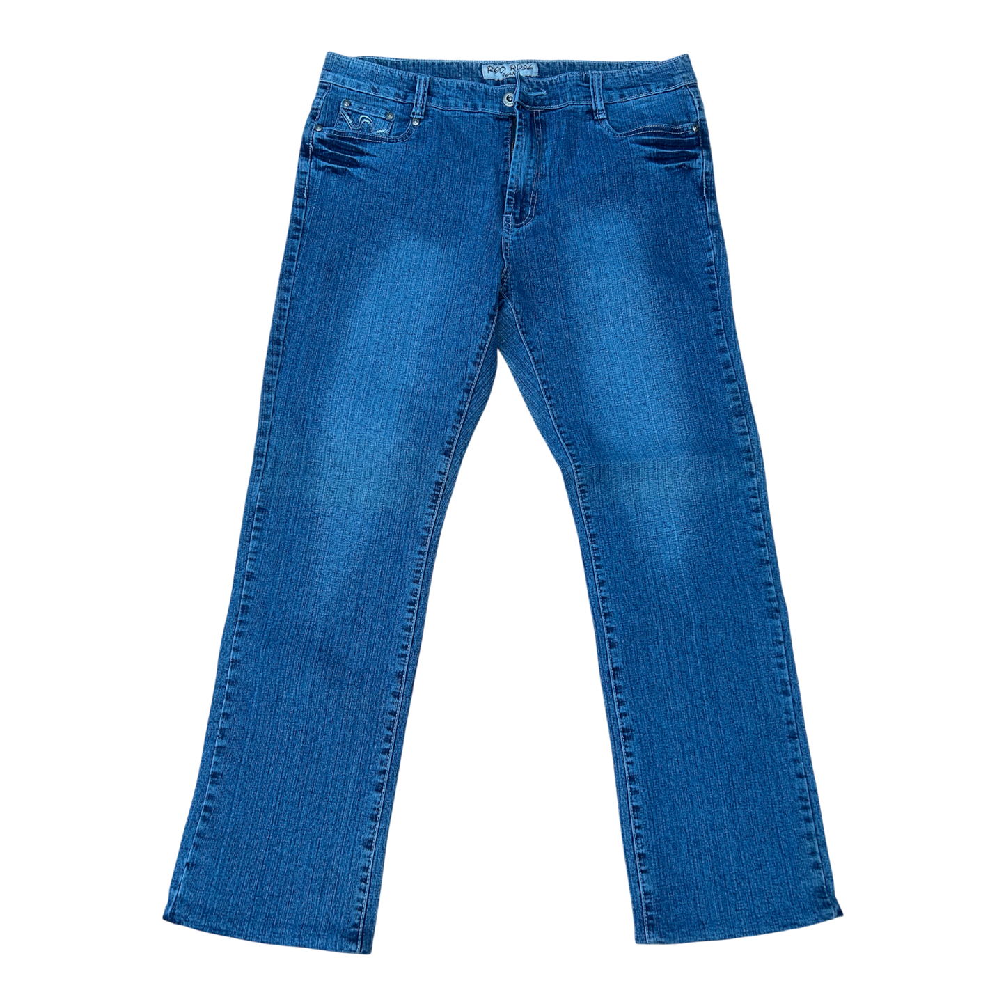 Red Rose Jeans Damen Gr 46 Blau Stretch Bootcut Denim Baumwolle Elegant Chic