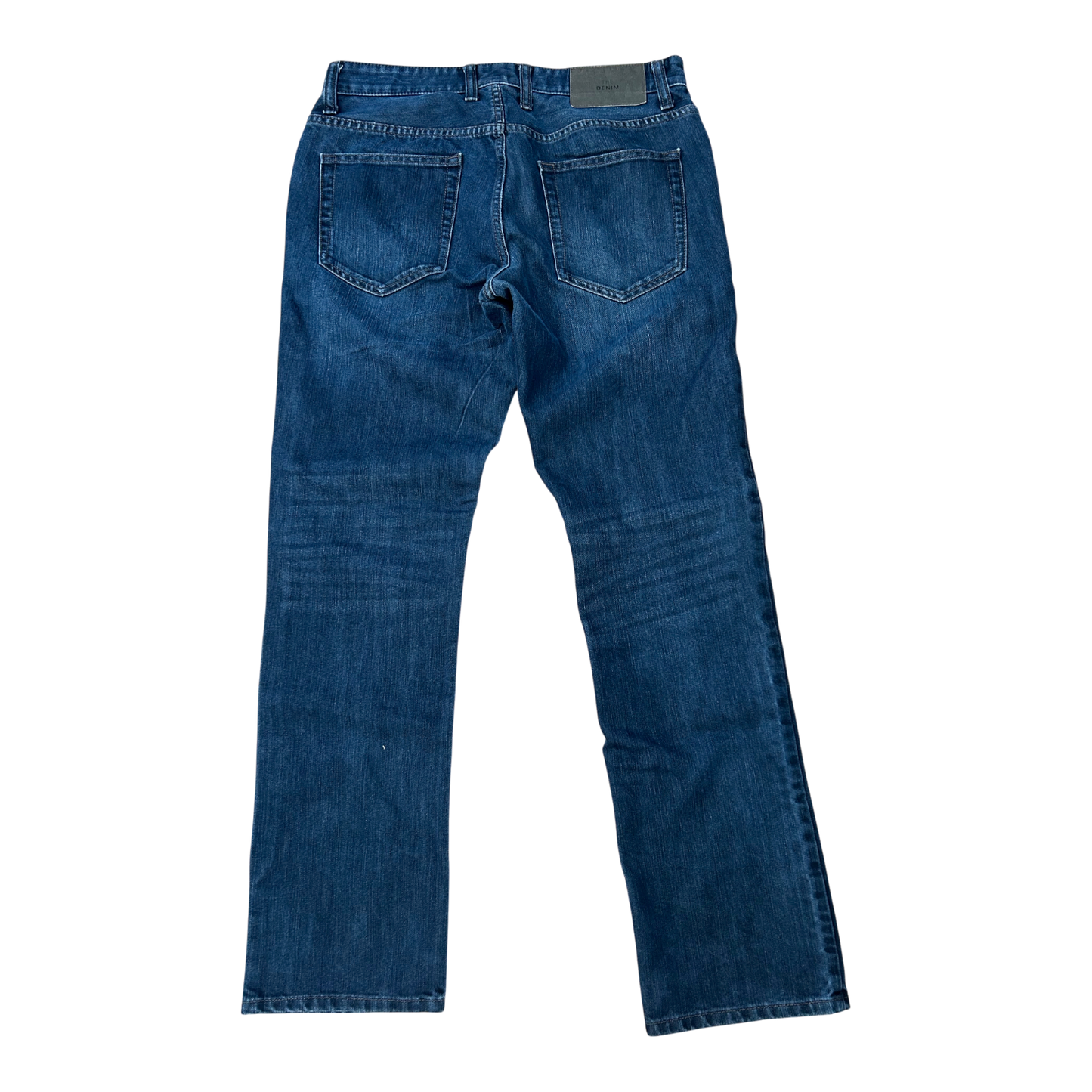 C&A Jeans Herren Gr 34 32 Blau Straight Fit Denim Baumwolle Stretch Klassisch