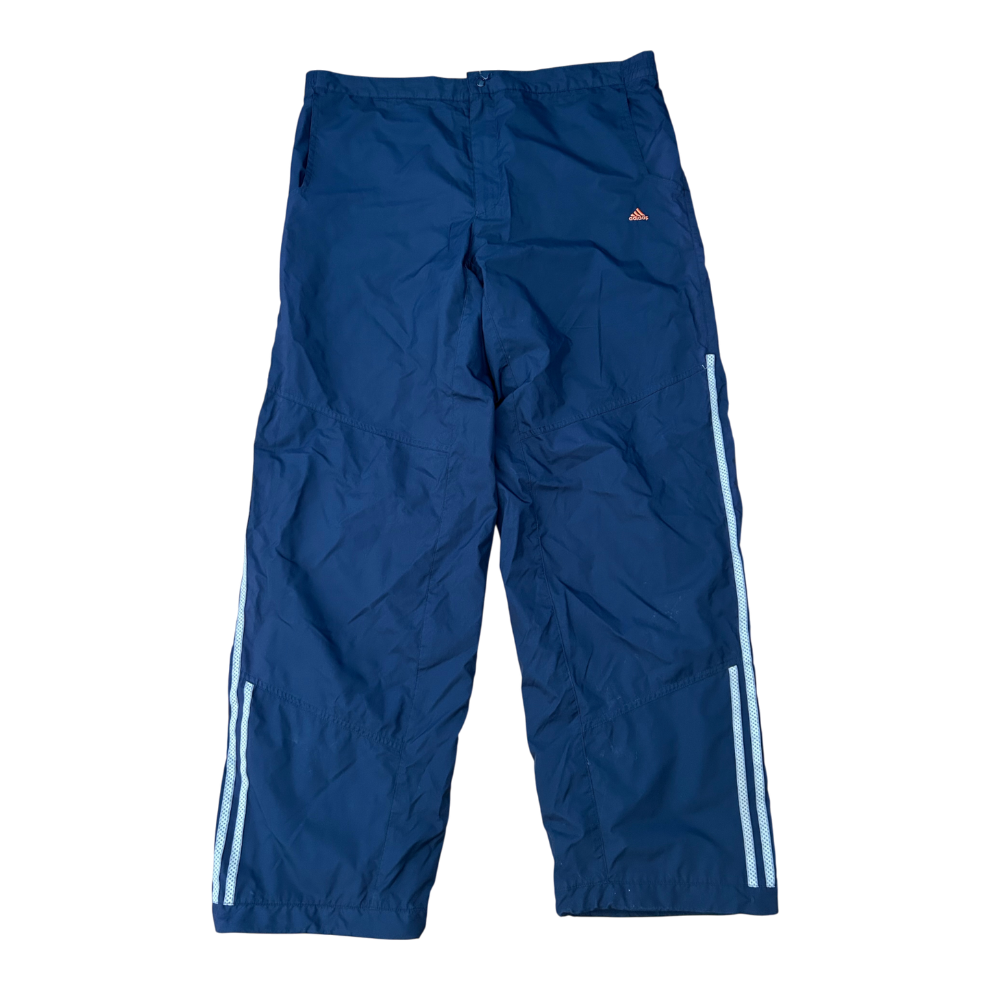 Adidas Hose Herren Gr L Dunkelblau Sporthose Netzfutter Reflektoren Verstellbar