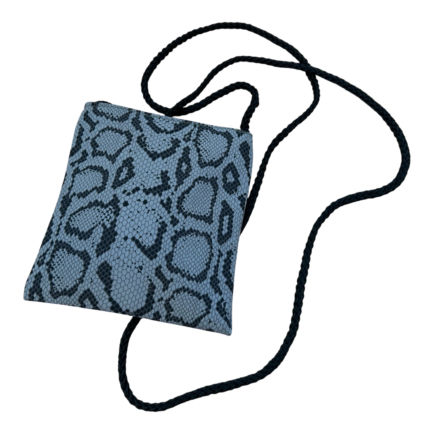 Joop Tasche Mini Crossbody Grau Schlangenmuster Reißverschluss Umhängetasche Elegant