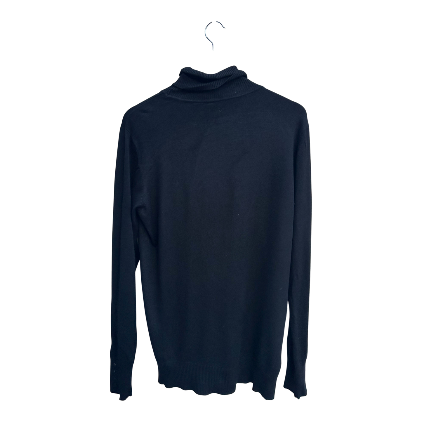 Woman 1892 Rollkragenpullover Damen XL Schwarz Viskose Feinstrick Elegant Neu