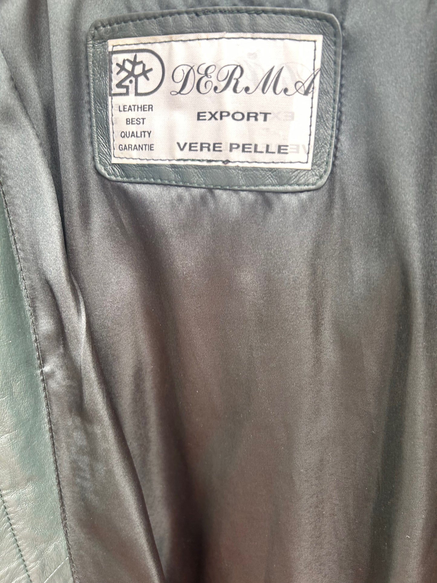 Ledermantel Zweifarbig Damen Gr M Verre Pelle Echtleder Butterweich Kapuze Luxus