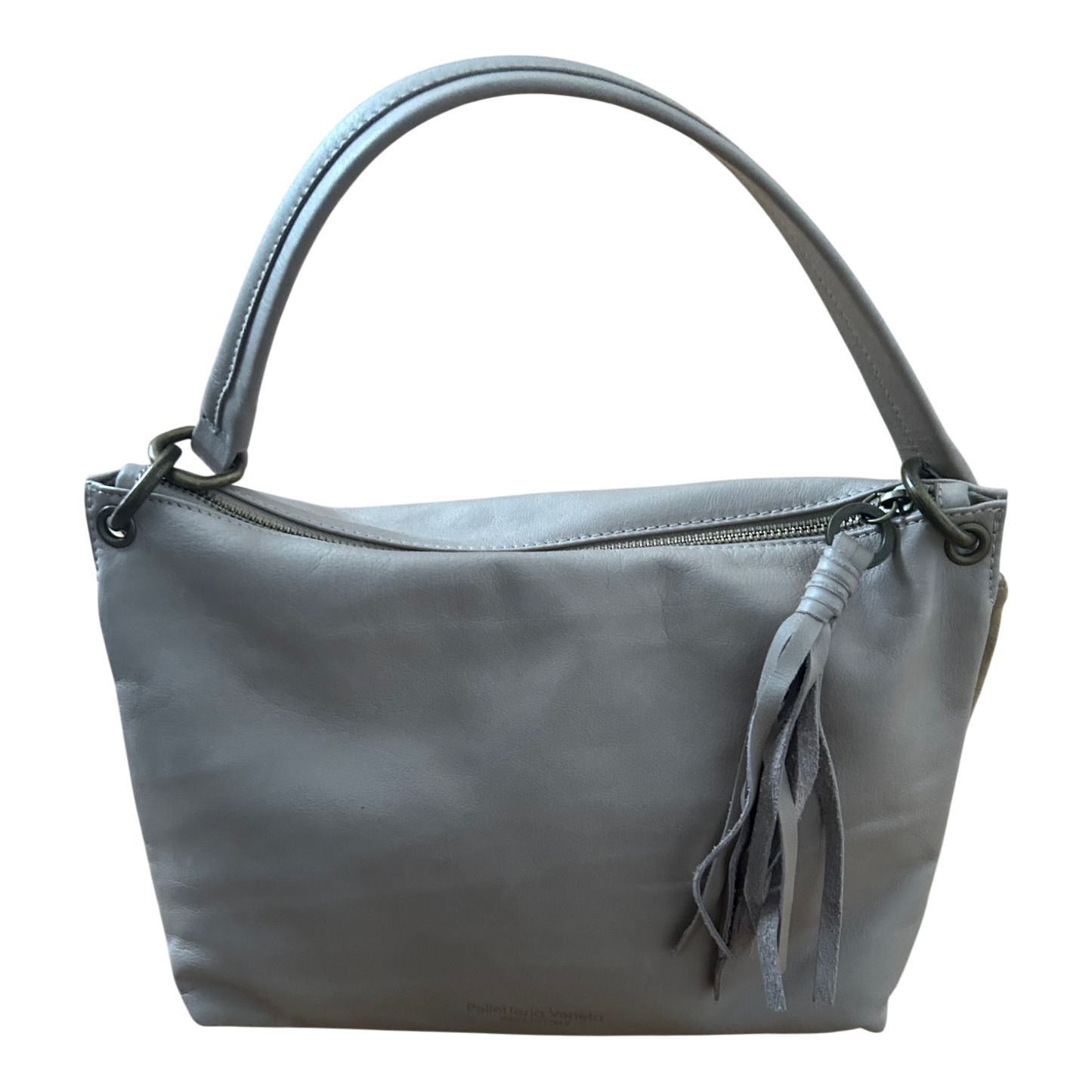 Pelletteria Veneta Tasche Damen Handtasche Echtleder Beige Italien Crossbody Elegant