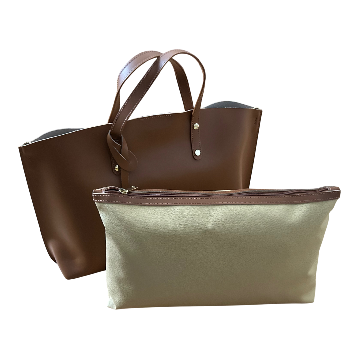 ANGELA Ledertasche Damen Echtleder Camel Braun Elegant Business Tasche Italien