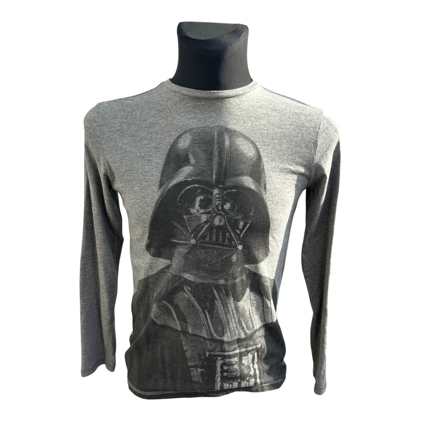 s.Oliver Star Wars Shirt Teenager Gr 164 Grau Langarm Darth Vader Baumwolle