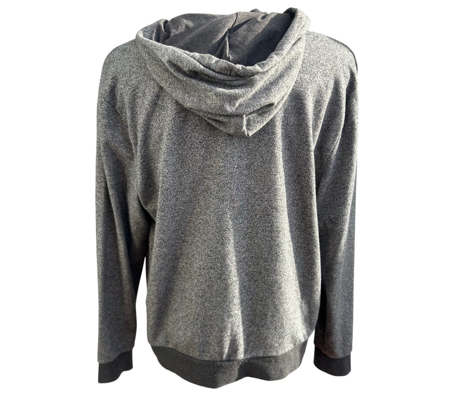 H&M Sweatshirtjacke Herren Gr XL Grau Kapuze Reißverschluss Baumwolle Freizeit