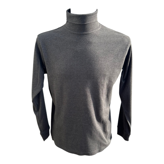 Mc Neal Rollkragenpullover Herren Gr M Grau Baumwolle Warm Langarm Winter