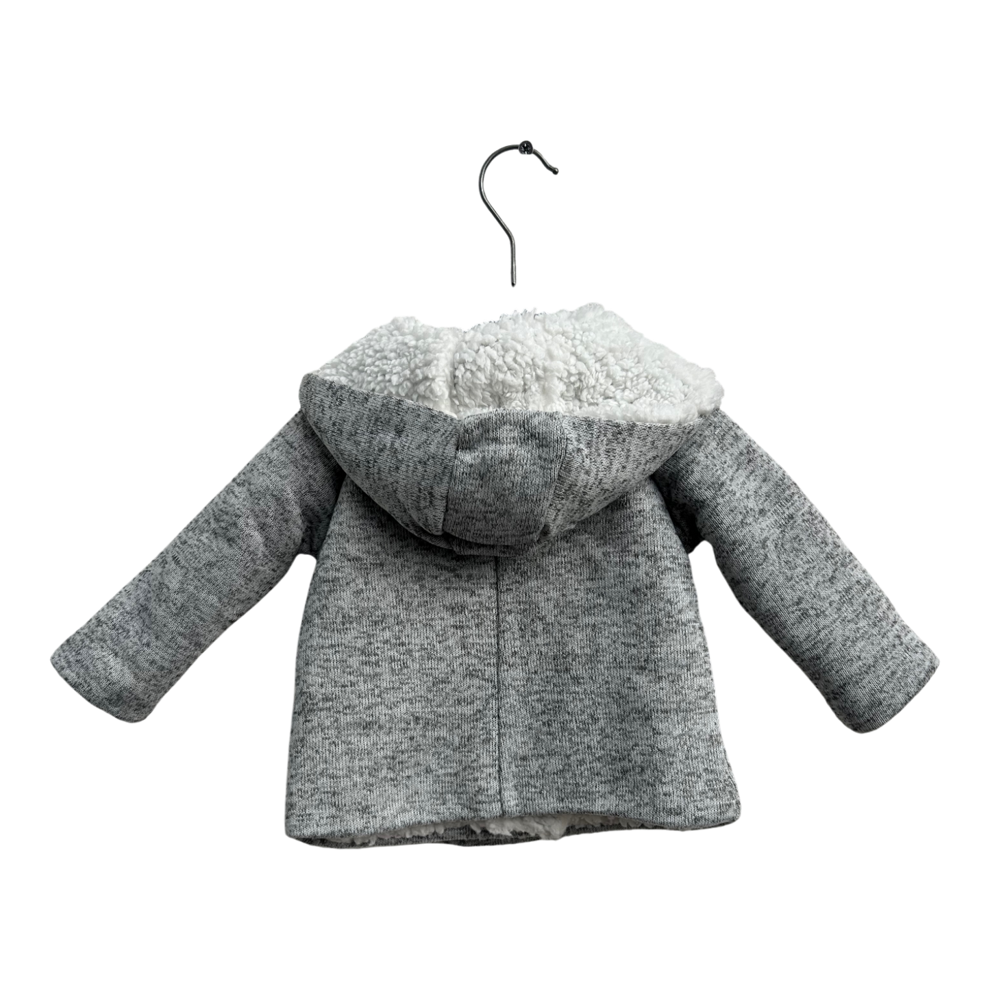 Lupilu Jacke Baby Gr 62 68 Grau Fleece Gefüttert Kapuze Warm Weich Kuschelig Winter