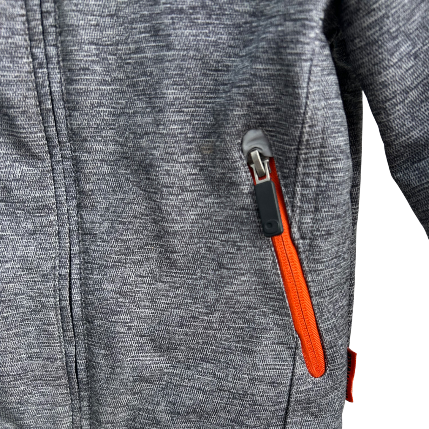 Northville Softshelljacke Kinder Gr 92 Grau Orange Kapuze Winddicht Warm Funktional