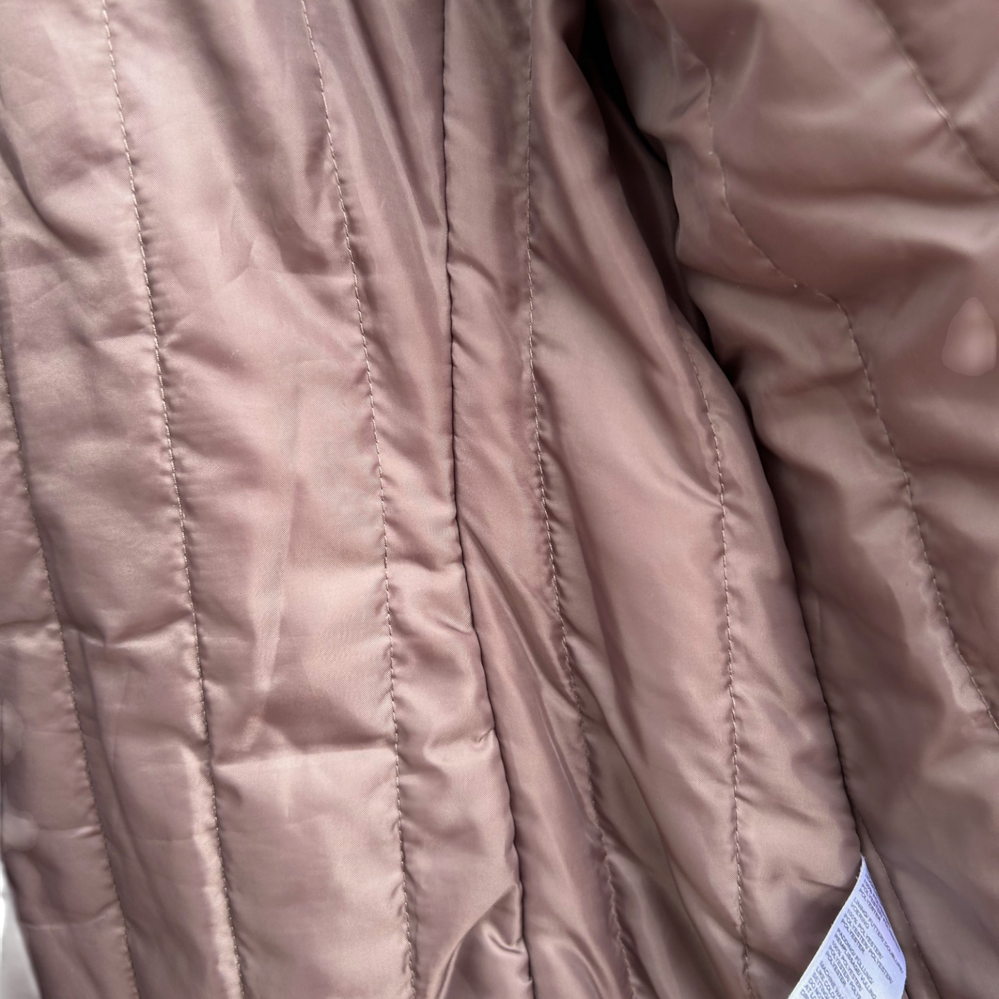 Marc Adam Steppjacke Damen Gr 42 Braun Leicht Gefüttert Polyester Übergangsjacke Warm