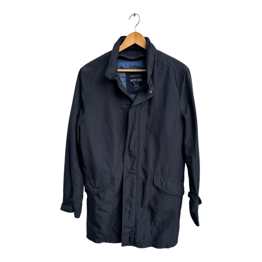 Angelo Litrico Herren Funktionsjacke Gr M Dunkelblau 2in1 Weste Kapuze Elegant