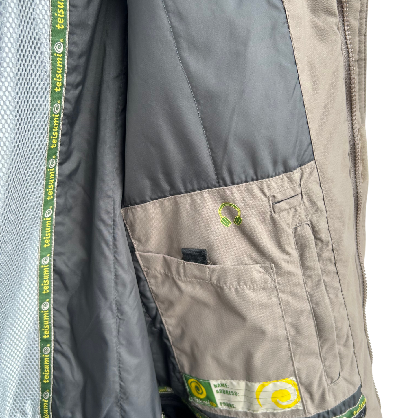 Teisumi Herren Outdoorjacke Gr XXL Braun Warm Kapuze Wasserdicht Winddicht Funktion