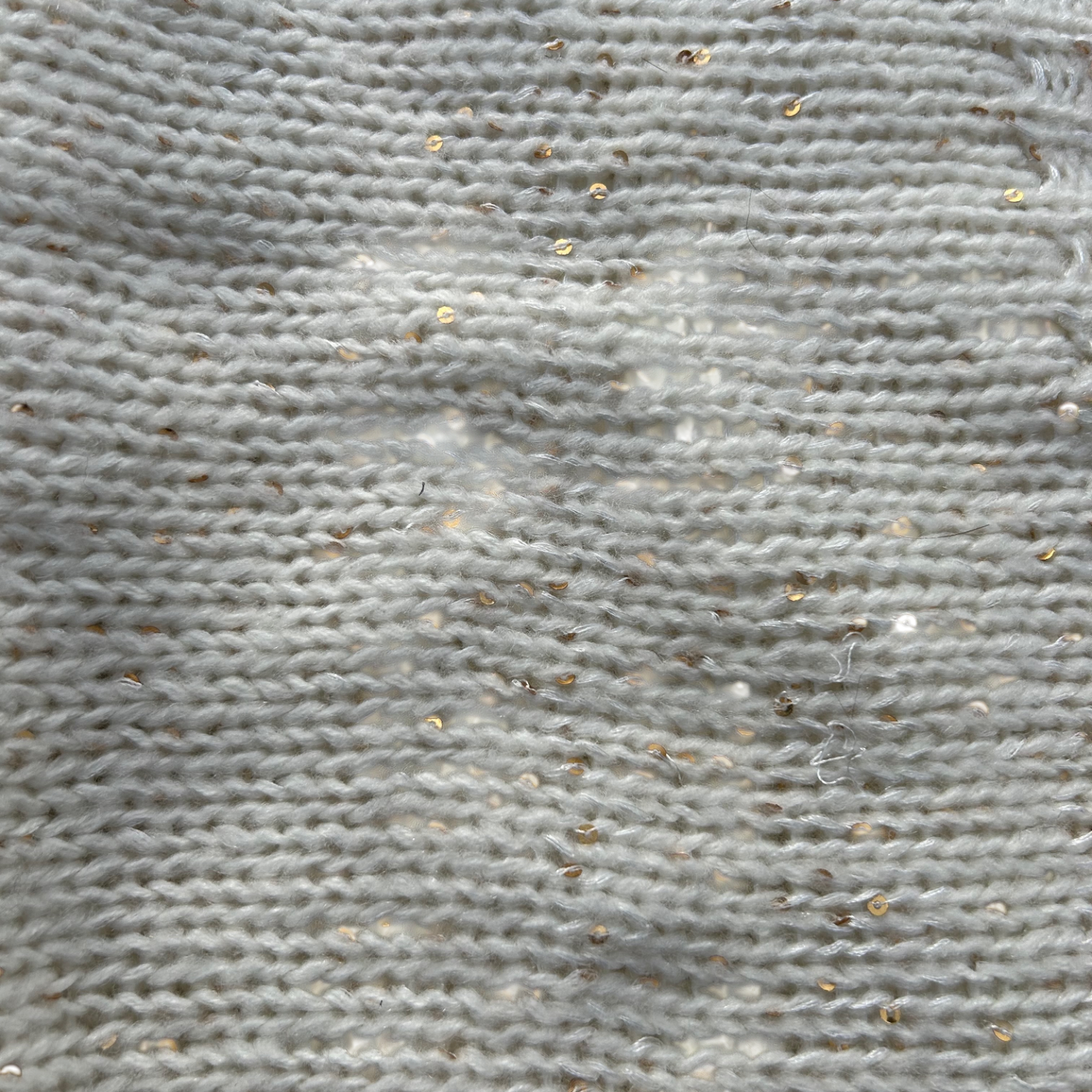 Loop Schal Damen wollweiss gold Pailletten weich warm Winter Strick elegant Accessoire