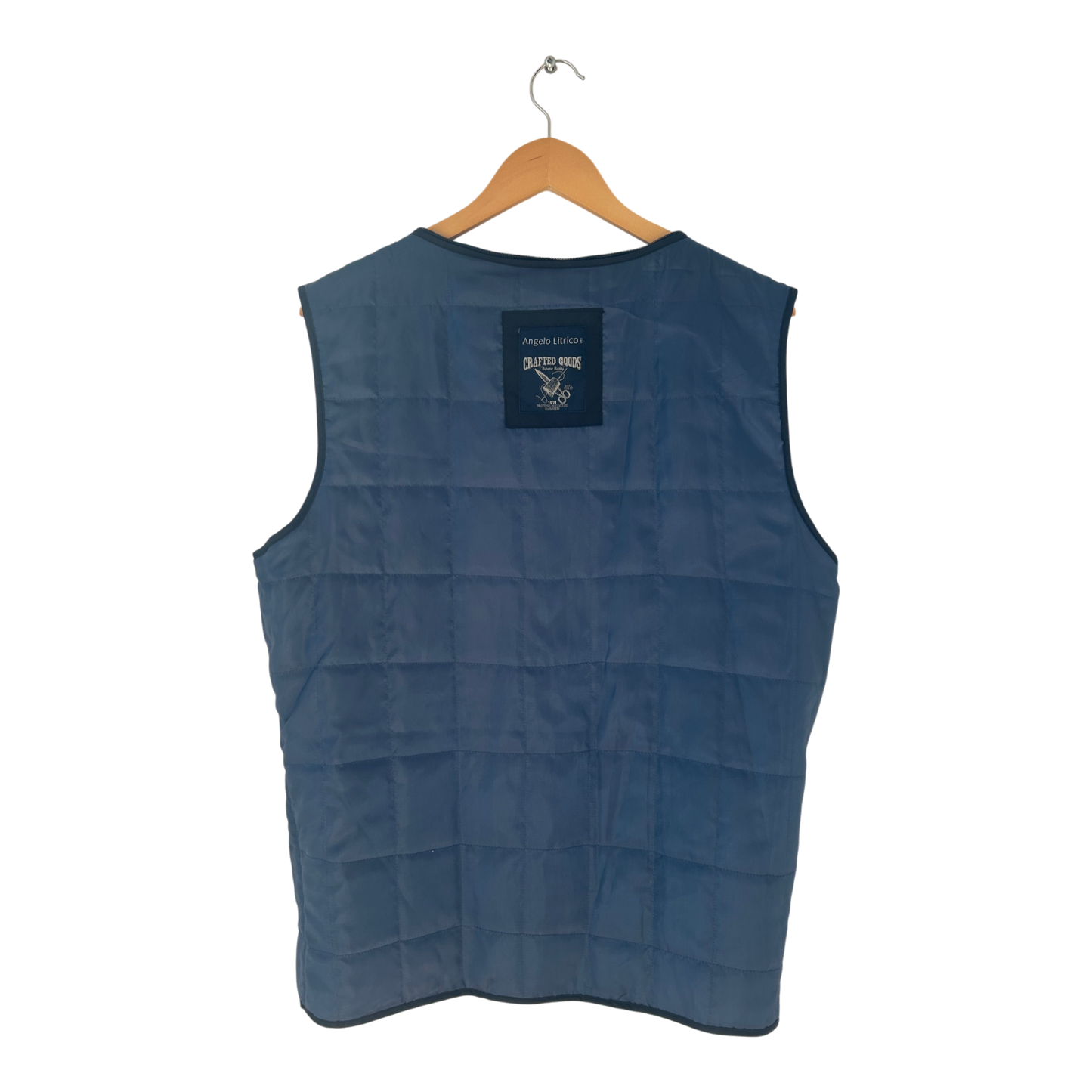 Angelo Litrico Herren Funktionsjacke Gr M Dunkelblau 2in1 Weste Kapuze Elegant