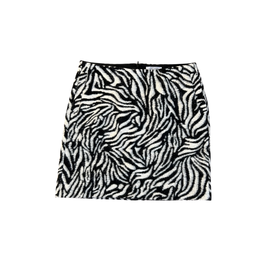 Comma Rock Damen Zebra Gr 40 Poly Viskose Kurzrock Mini Skirt Animal Muster Elegant