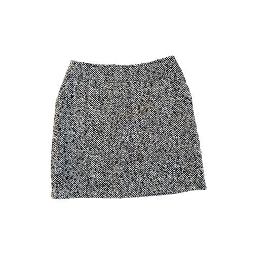 Ashley Brooke Rock Damen 36 38 Wolle Viskose Schwarz Weiß Hahnentritt Mini Elegant