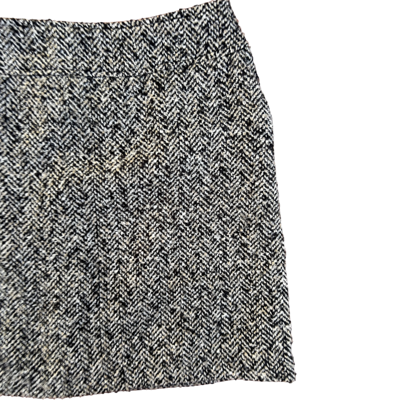 Ashley Brooke Rock Damen 36 38 Wolle Viskose Schwarz Weiß Hahnentritt Mini Elegant