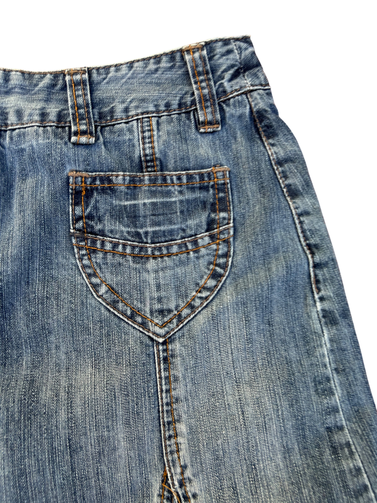 Street One Jeansrock Damen Gr 38 Blau Denim Baumwolle Freizeit Taschen A Linie