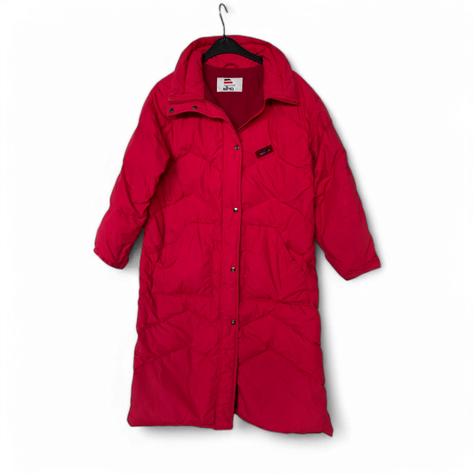 🧥 Elho Vintage Daunenmantel Damen 40 Rot – Top-Zustand