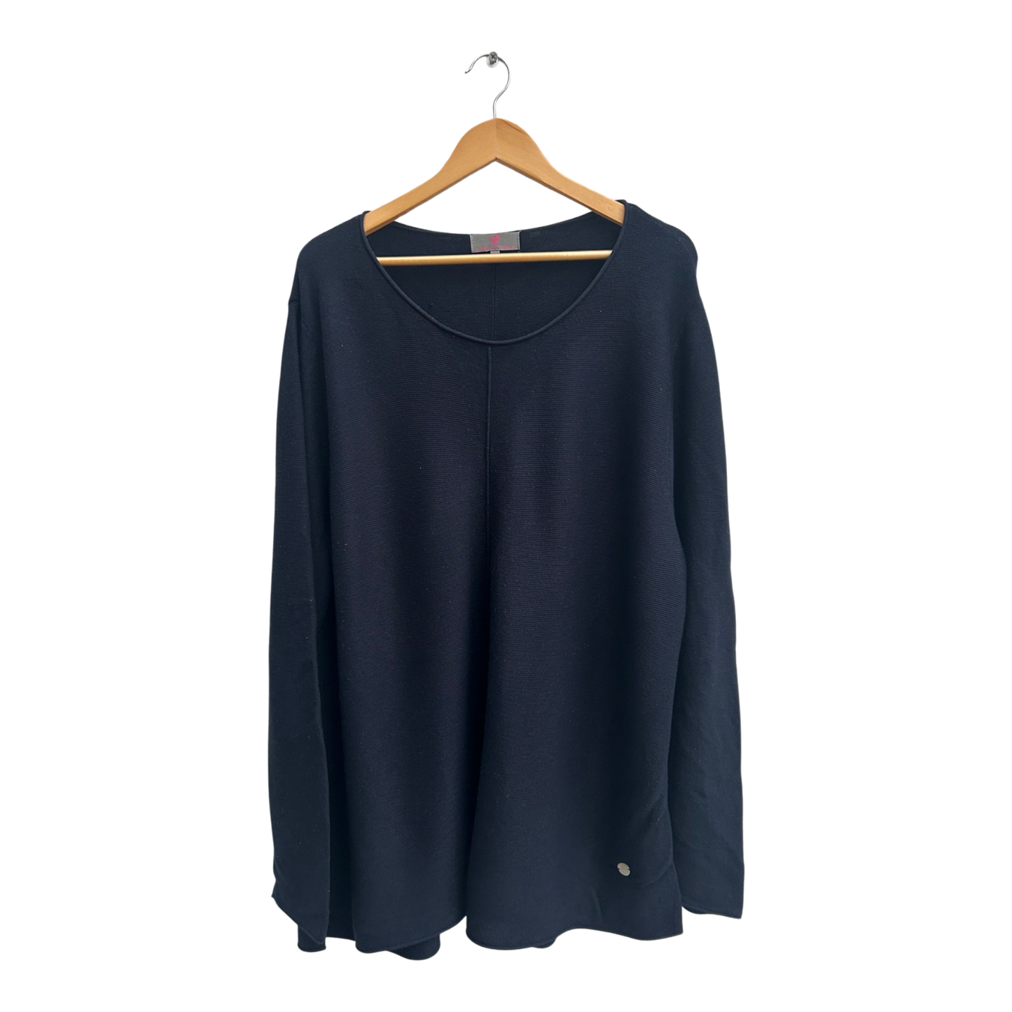 Lieblingsstück Pullover Damen Sweater Groesse 48 Blau Feinstrick Viskose Mix Elegant