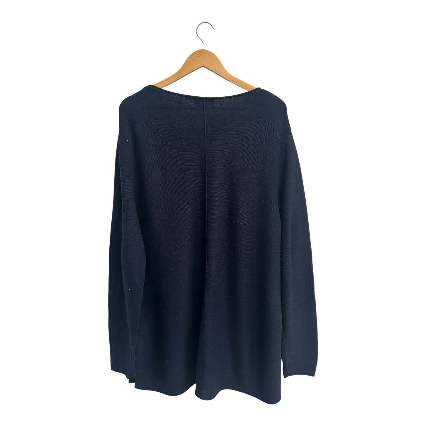 Lieblingsstück Pullover Damen Sweater Groesse 48 Blau Feinstrick Viskose Mix Elegant