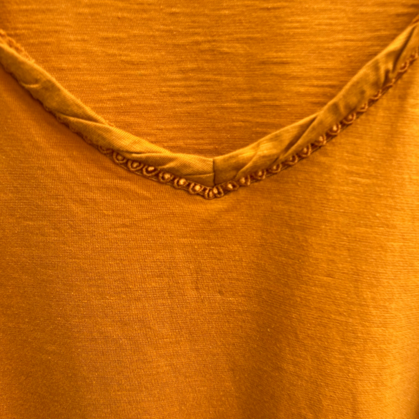 Cecil Shirt Damen Gr XL Grau BaumwolleYessica Shirt Damen Gr XL Orange Baumwolle Modal Kurzarm V-Ausschnitt Casual