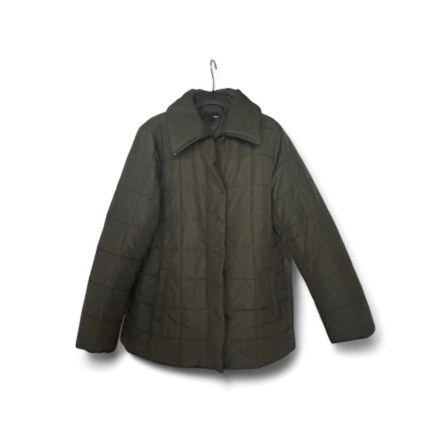 🫒 H&M Steppjacke Damen L – Oliv – Leicht & Warm 🫒