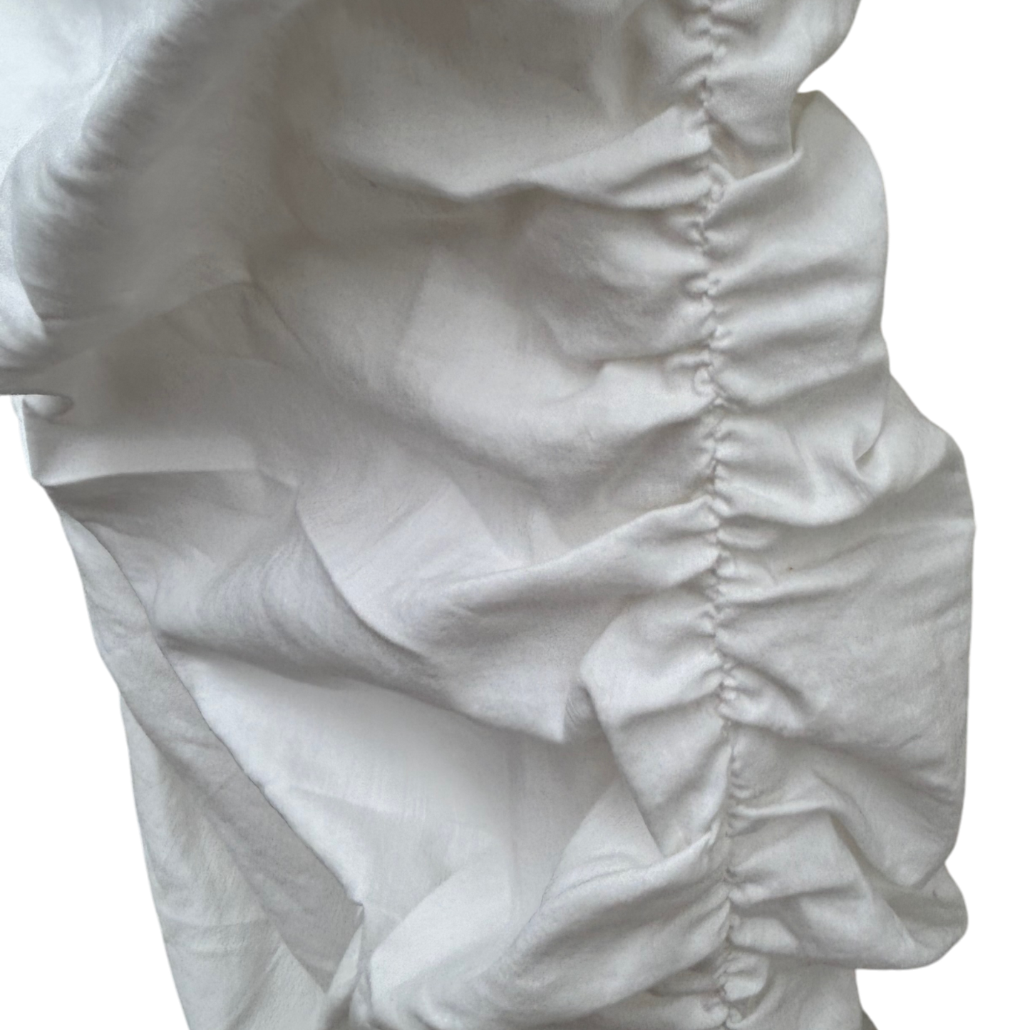 Zara Kleid Damen Gr L Weiß Baumwolle Leinen Stretch Partykleid Elegant Sommer