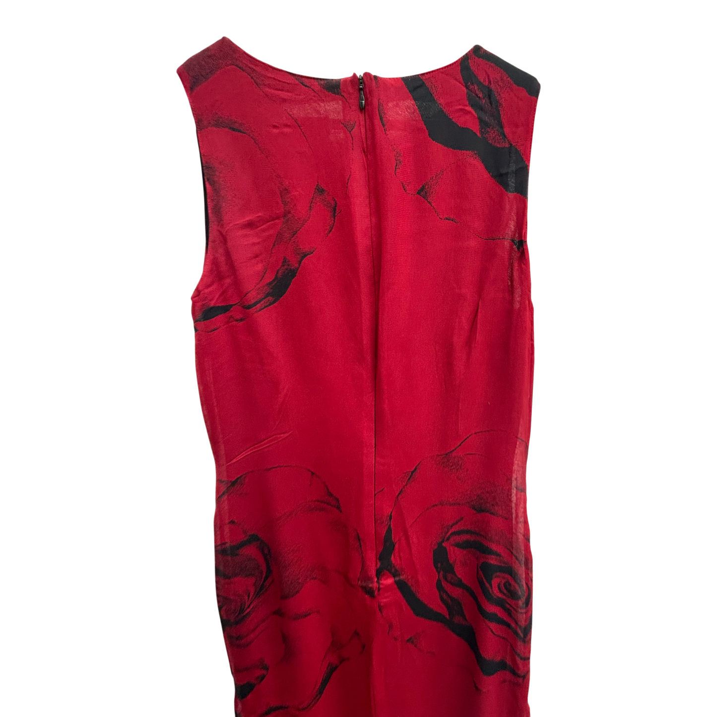 Class International Kleid Damen Gr 38 Rot Rosenmuster Elegant Klassisch Maxi Abendkleid