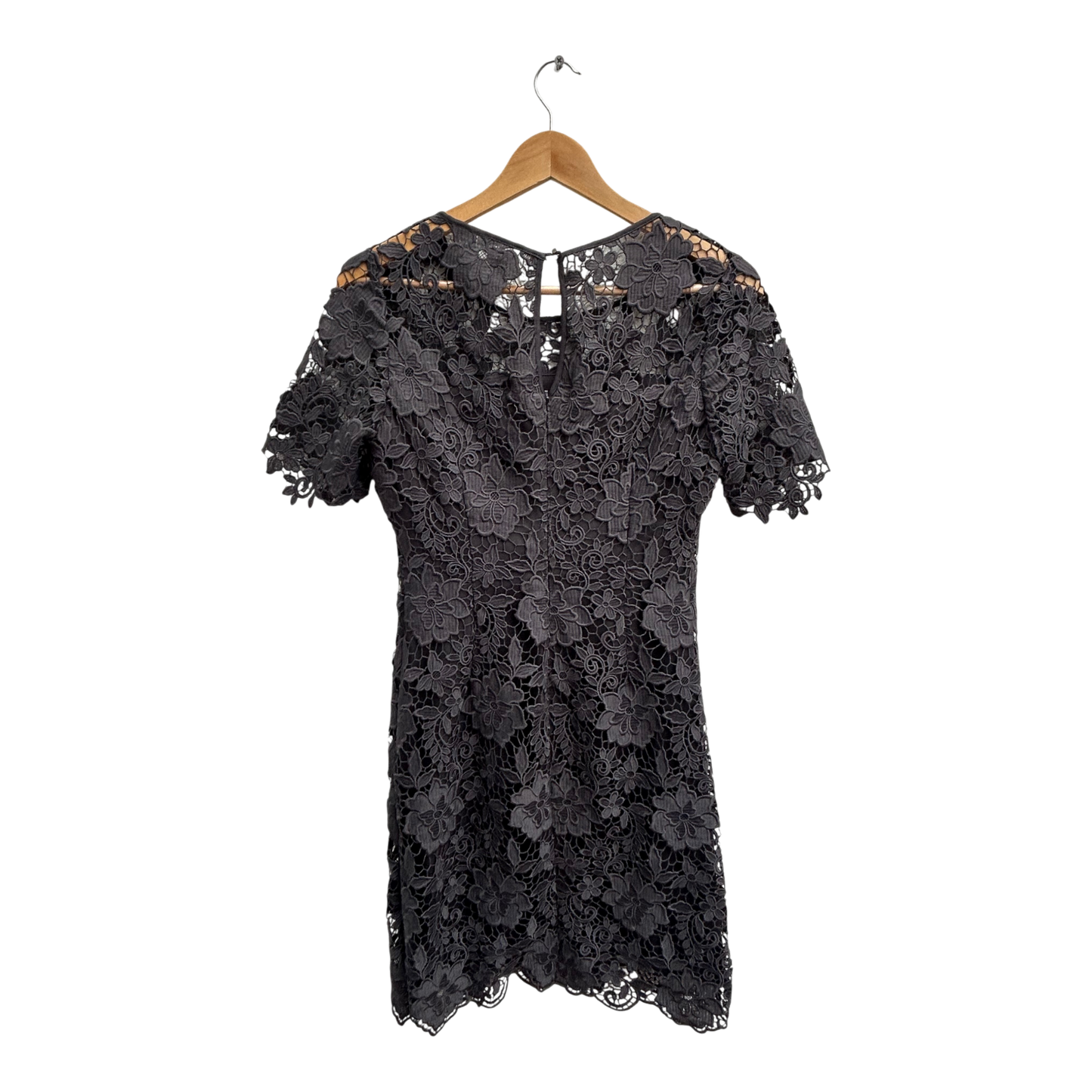 Gina Bacconi Kleid Damen Gr 36 Grau Spitze Elegant Abendkleid Partykleid Neu